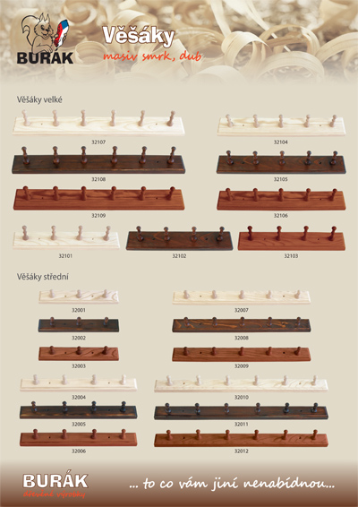 Katalog dřevěných potřeb - Burák
