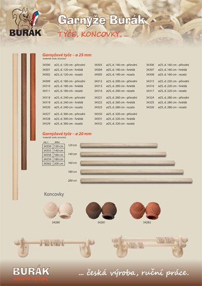 Katalog dřevěných potřeb - Burák